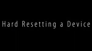 Resetting a Device