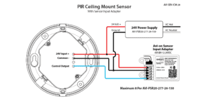 PIR Ceiling Mount Non-BLE Sensor