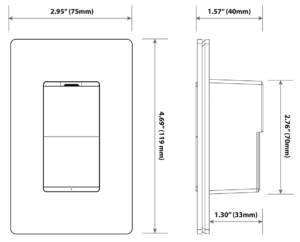 Low Voltage 2 Button Wall Station