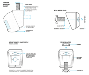 Wired Corner Mount PIR Sensor