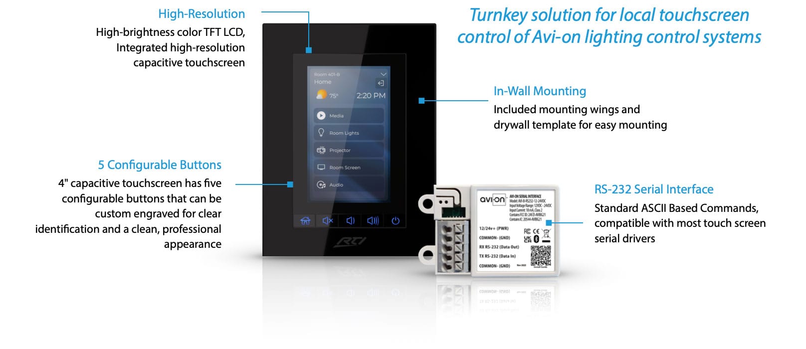 Touch Screen - 4 Inch