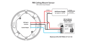 PIR Ceiling Mount Non-BLE Sensor