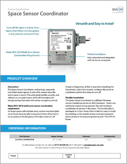 Avi-on Direct Connect Sensors